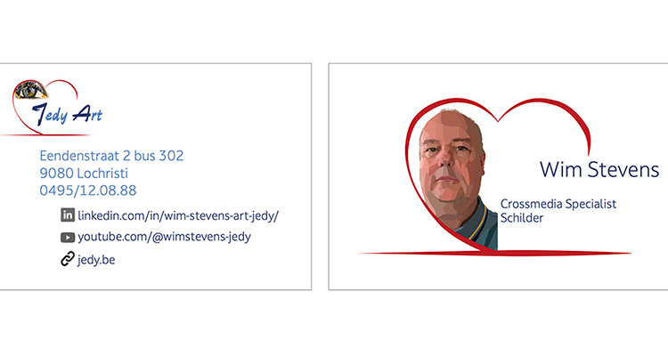 Business card Wim Stevens aka Judy